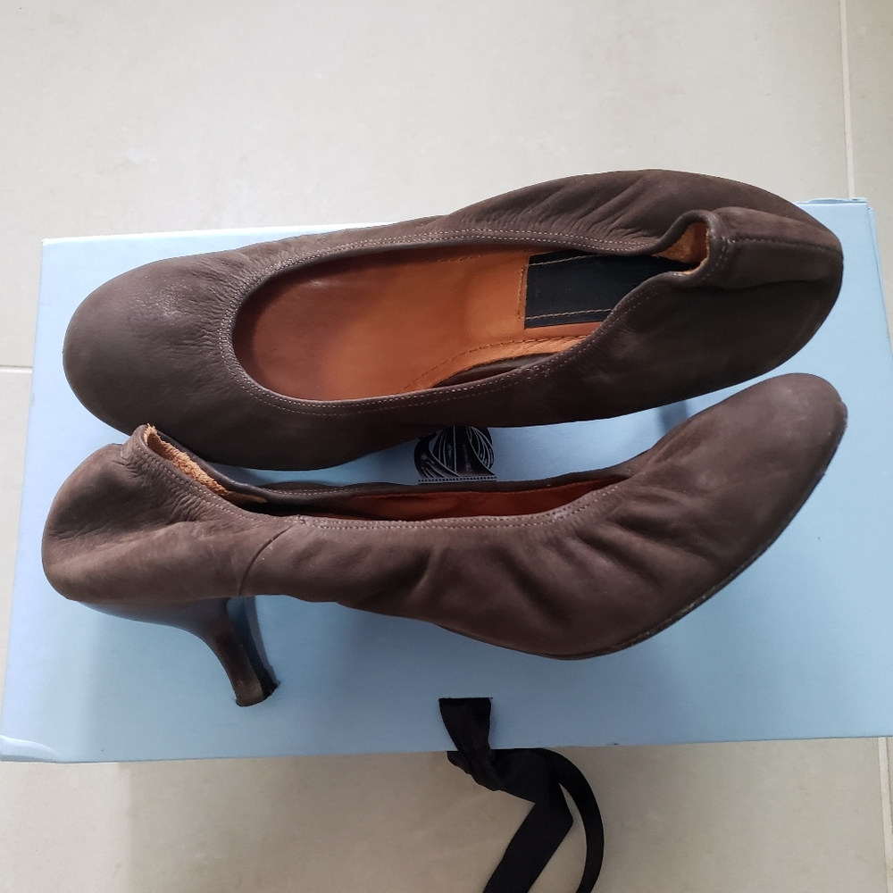 Lanvin Brown Leather Heels - Size 37 (6.5 US)